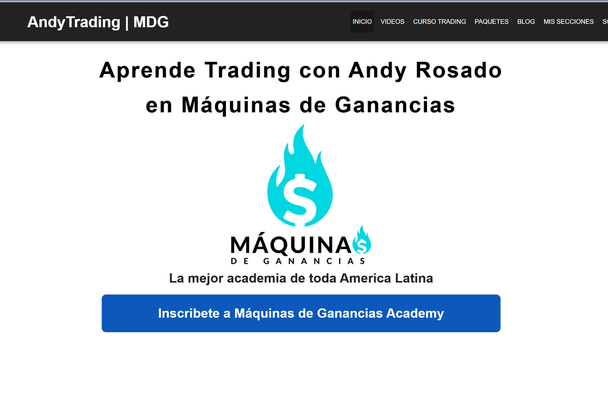 Andy Trading — Landing financiera profesional